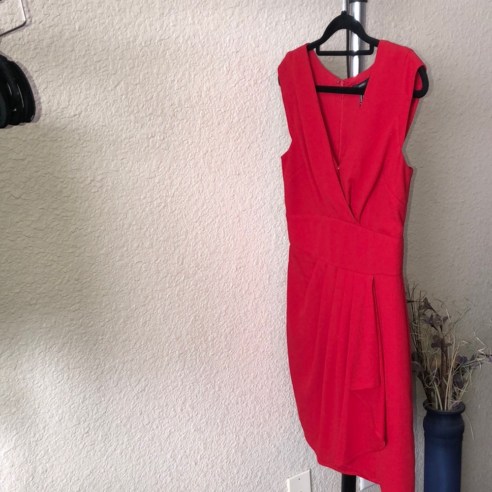 Forever 21 Red Short Sleeves Dress - Picture 1 of 14